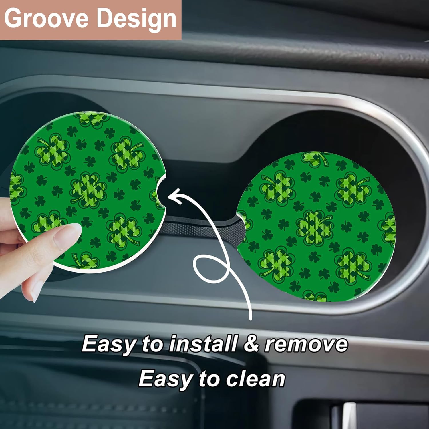 Car Accessories Cork - Dessous de verre de voiture pour