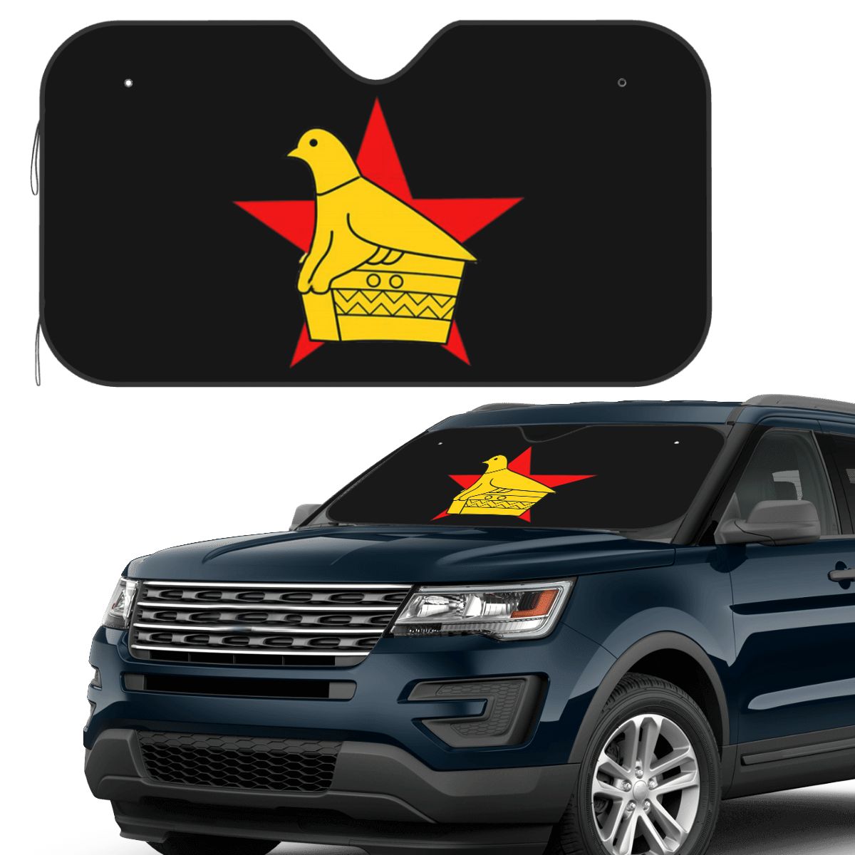 Car Accessories Zimbabwe - Zimbabwe Cricket Board autocollant personnalisé pare-soleil