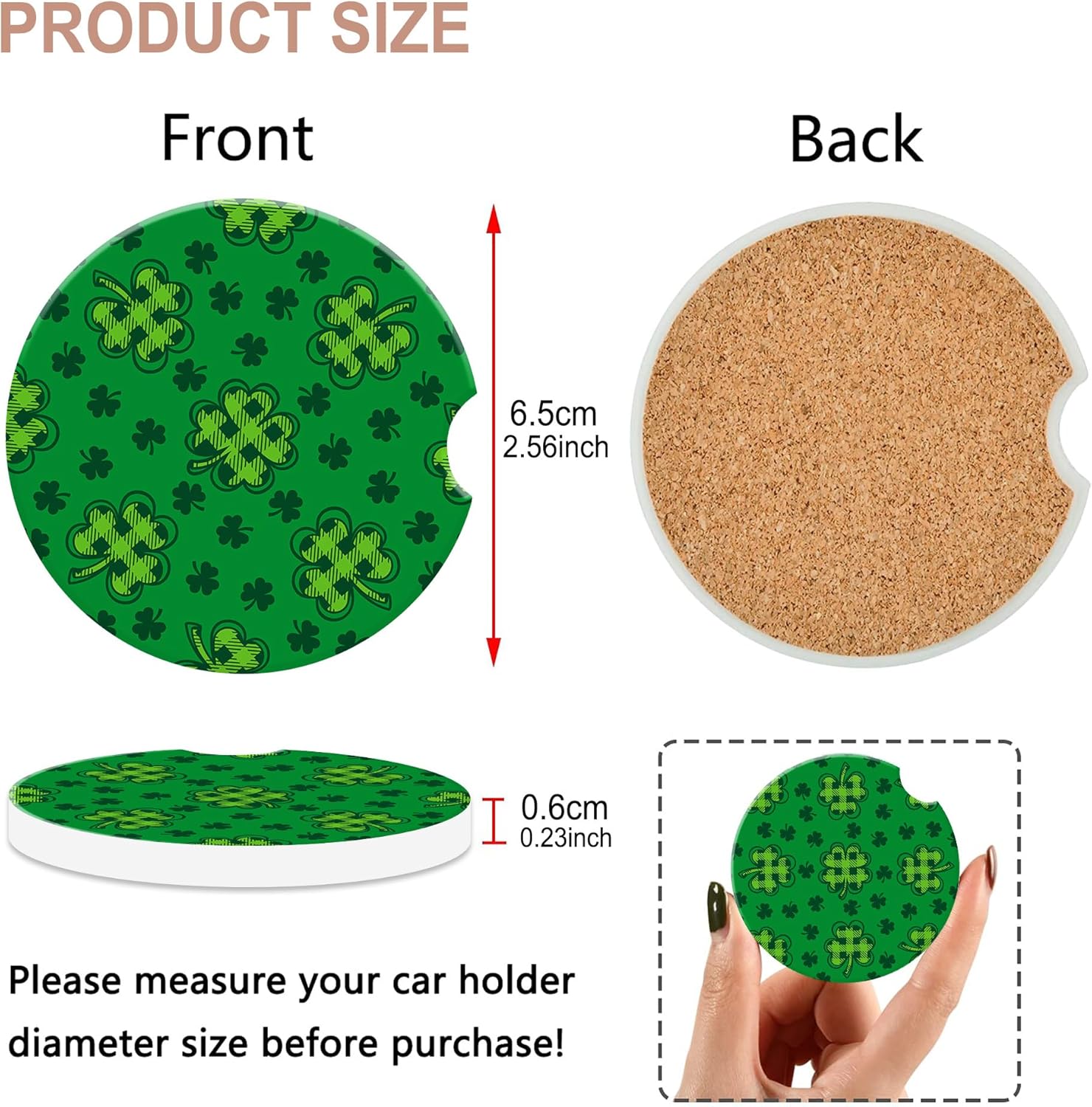 Dessous de verre de voiture po - Car Accessories Cork avis et prix