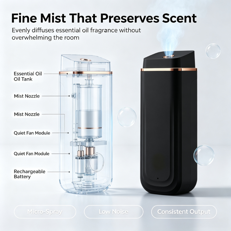 Diffuseur d'arômes silencieux  - Car Fragrance Diffuser avis et prix